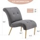preview thumbnail 14 of 12, Andeworld Accent Chair for Bedroom Living Room Chairs Tufted Upholstered Lounge Chair with Wood Legs Linen Fabric