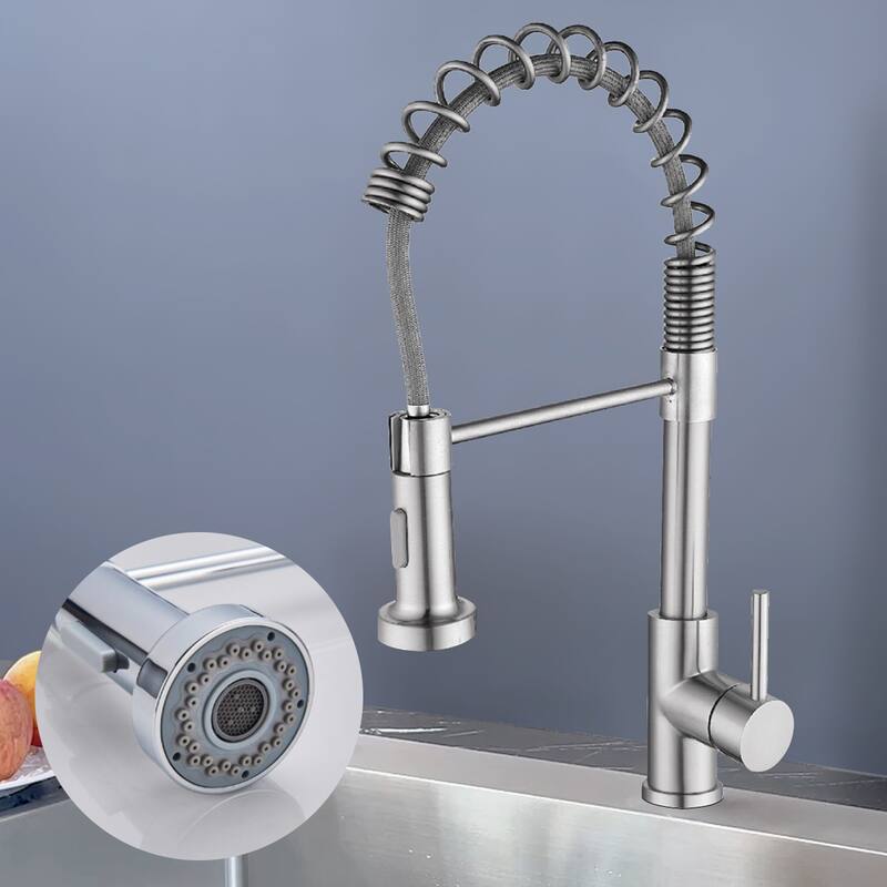 Topcraft High-arc Stainless Steel kitchen Sink Faucet