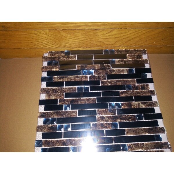 Top Product Reviews For Tilegen Emperador Diamond Random Sized Mixed Material Tile In Gray Brown Wall Tile 10 Sheets 9 6sqft 27973386 Overstock