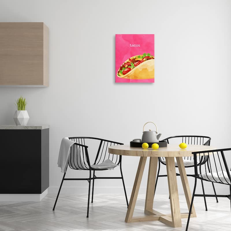 Stupell Tacos Mexican Cuisine Canvas Wall Art Design By Kim Allen