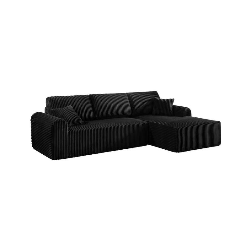 109" Cloud Sectional Sofa with Chaise, No Assembly Required