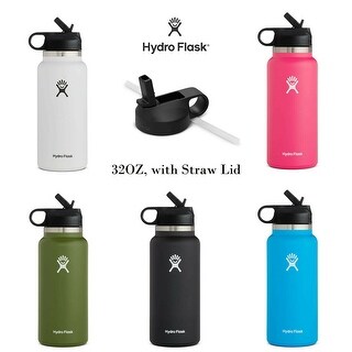 wide mouth hydro flask with straw lid