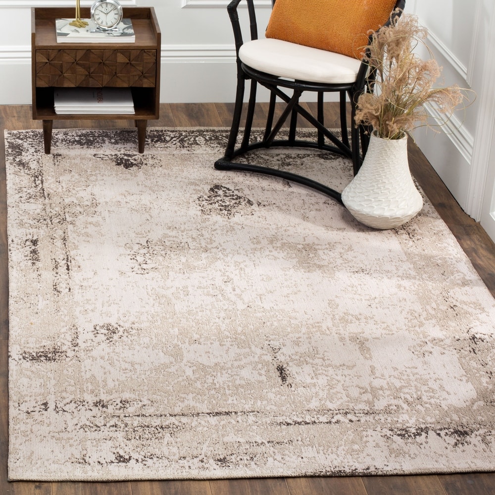 SAFAVIEH Classic Vintage Boho Mientje Distressed Oriental Cotton Rug