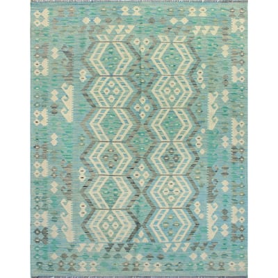 Flatweave Ruth Lt. Blue/Ivory Rug - 5'10" x 7'10"