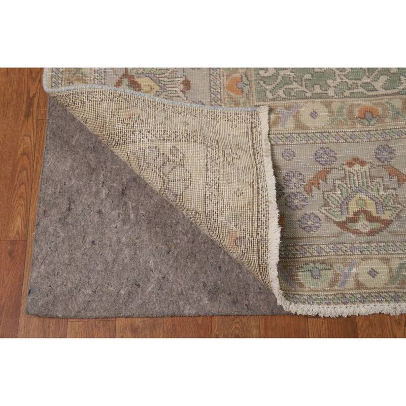 Tabriz Persian Vintage Area Rug Handmade Wool Carpet - 9'6" x 12'7"