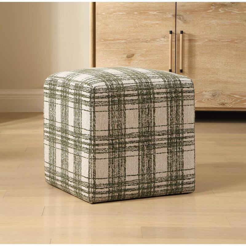 Uttermost Joie Ireland Plaid Ottoman