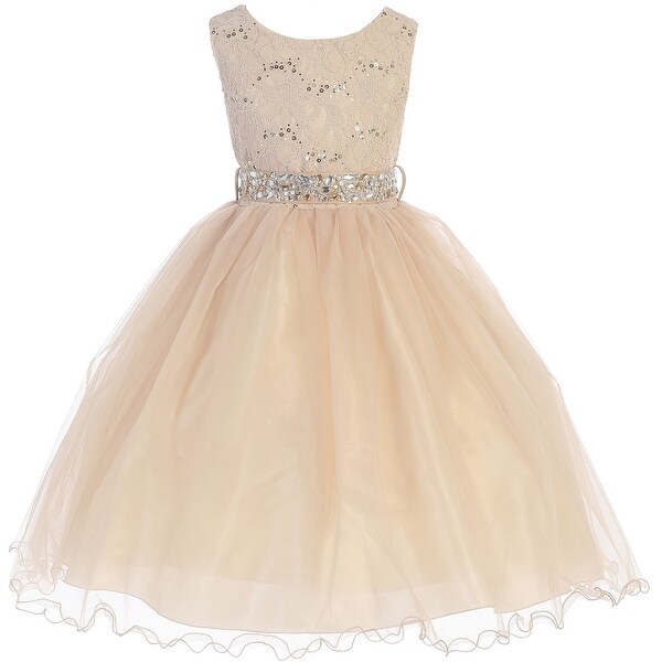 black sequin flower girl dress