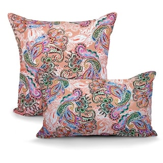 Premium Indoor/Outdoor Throw Pillows with Inserts for Patio Furniture, Chairs, and Indoor Décor |18''X18'' | 12''X20''