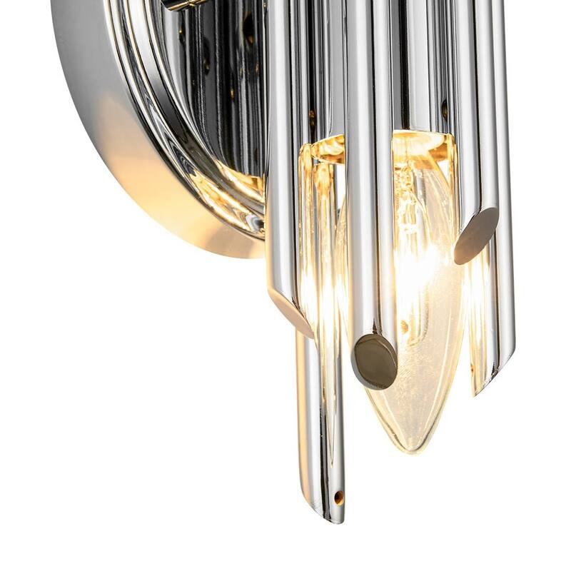 1-Light Modern Stylish Multiple Iron Tube Wall Lamp