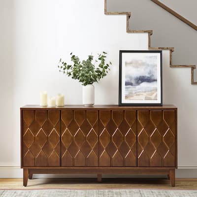 Olympia 60"Modern Storage Sideboard Storage with Adjustable Shelves By HULALA HOME