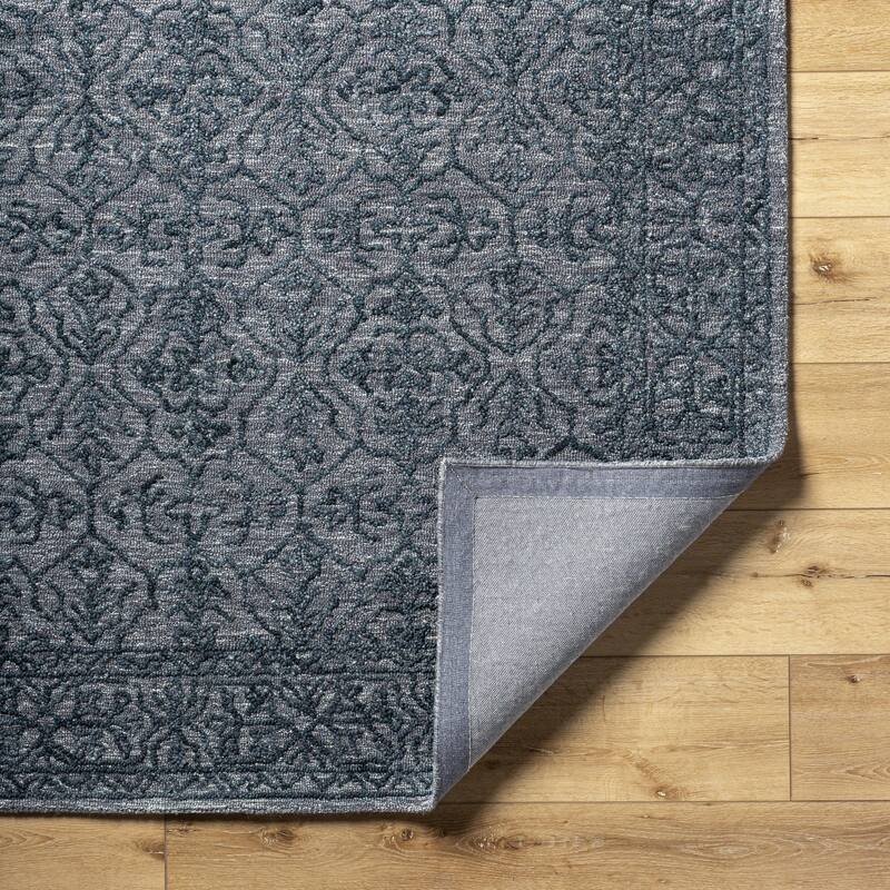 Livabliss Sicily Casual Solid Color Wool Area Rug