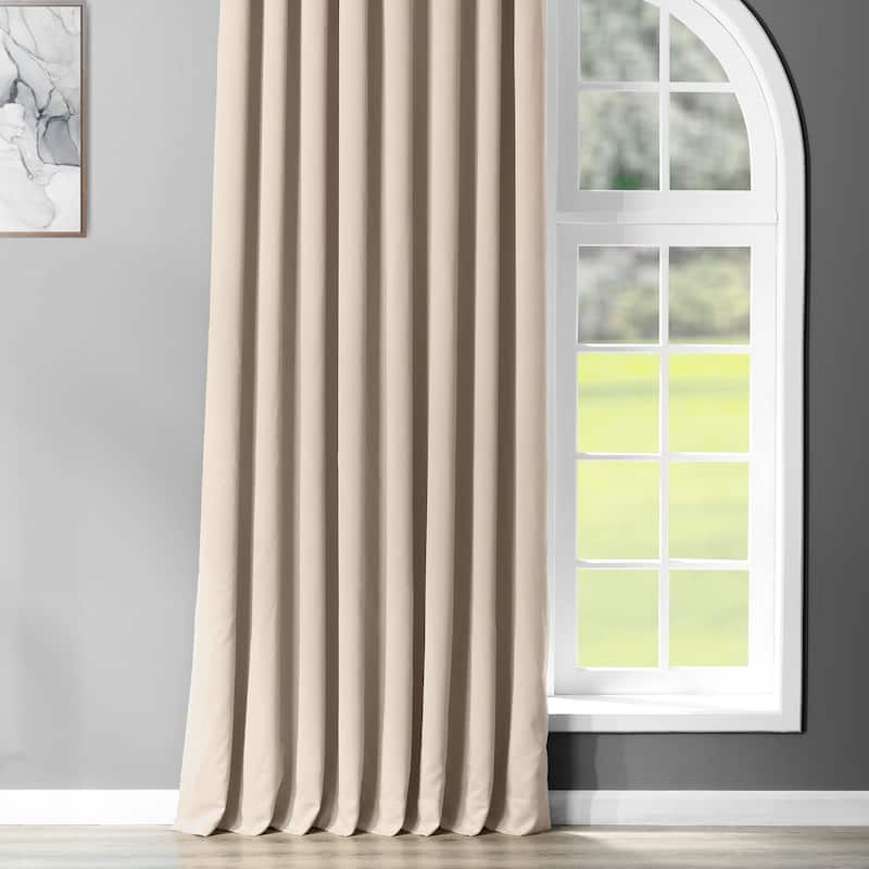 Exclusive Fabrics Extra Wide Room Darkening Grommet Curtain 120 Inch (1 Panel)