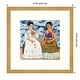 preview thumbnail 19 of 28, The Two Fridas 1939 by Frida Kahlo Framed Art Print 13 x 13 in - Gold