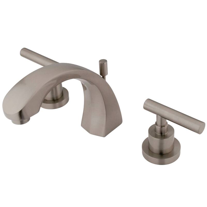 Kingston Brass Manhattan 8-inch Widespread Solid Brass Bathroom Faucet