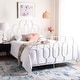 preview thumbnail 3 of 29, SAFAVIEH Paloma Retro Metal Bed White - Queen