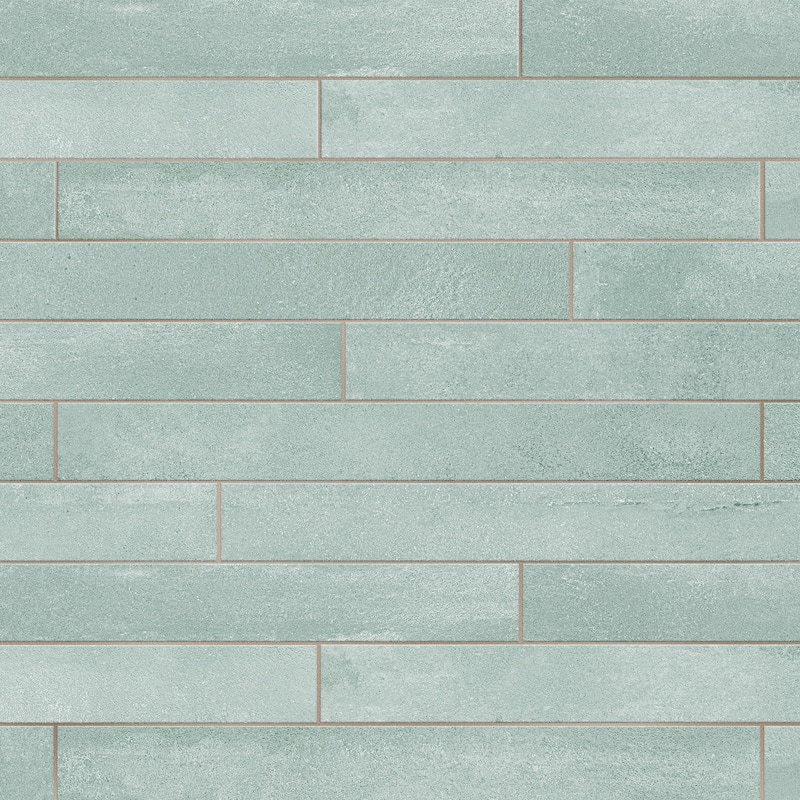 Merola Tile Tucson Seawater 1-7/8" x 17-3/4" Porcelain Floor and Wall Tile