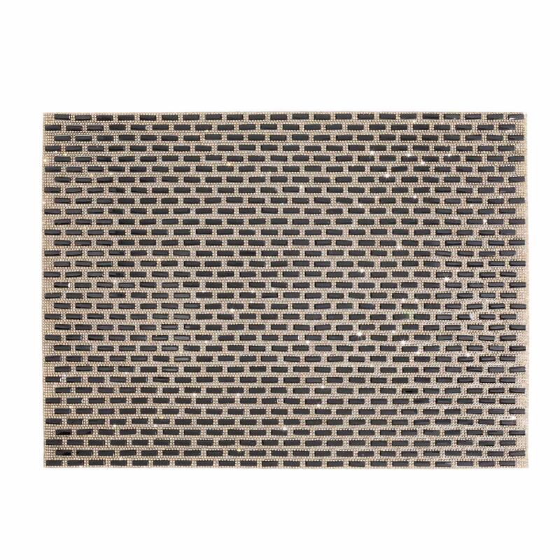 Sparkles Home Rhinestone Park Avenue Placemat - Black
