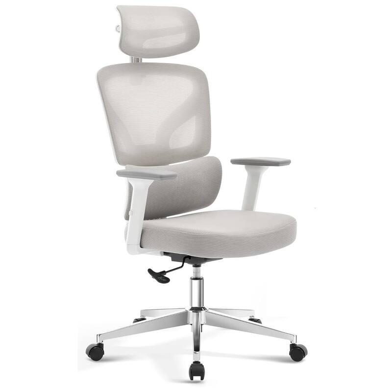 Ergonomic Office High-Back Computer Gaming Chair for Home, Office - Grey