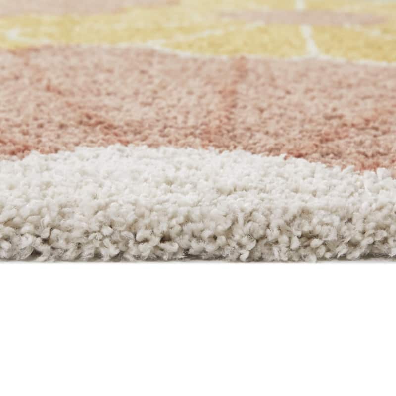 Mod-Tod Lily Kids Flower Shag Area Rug