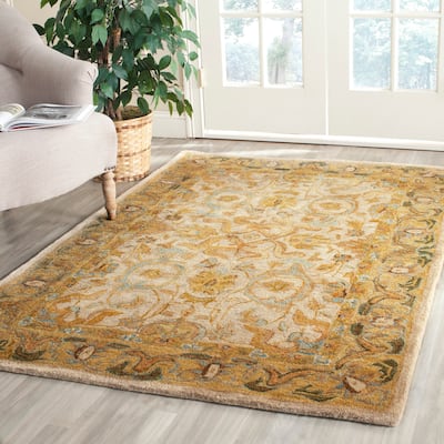 SAFAVIEH Handmade Anatolia Nuala Traditional Oriental Hand-spun Wool Rug