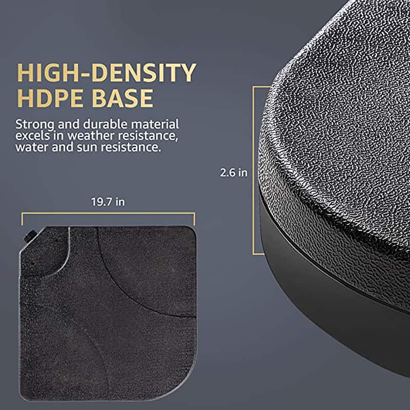4-Piece 230 lbs.Plastic Free Standing Patio Umbrella Base