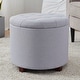 preview thumbnail 38 of 80, Donovan Tufted Round Storage Ottoman