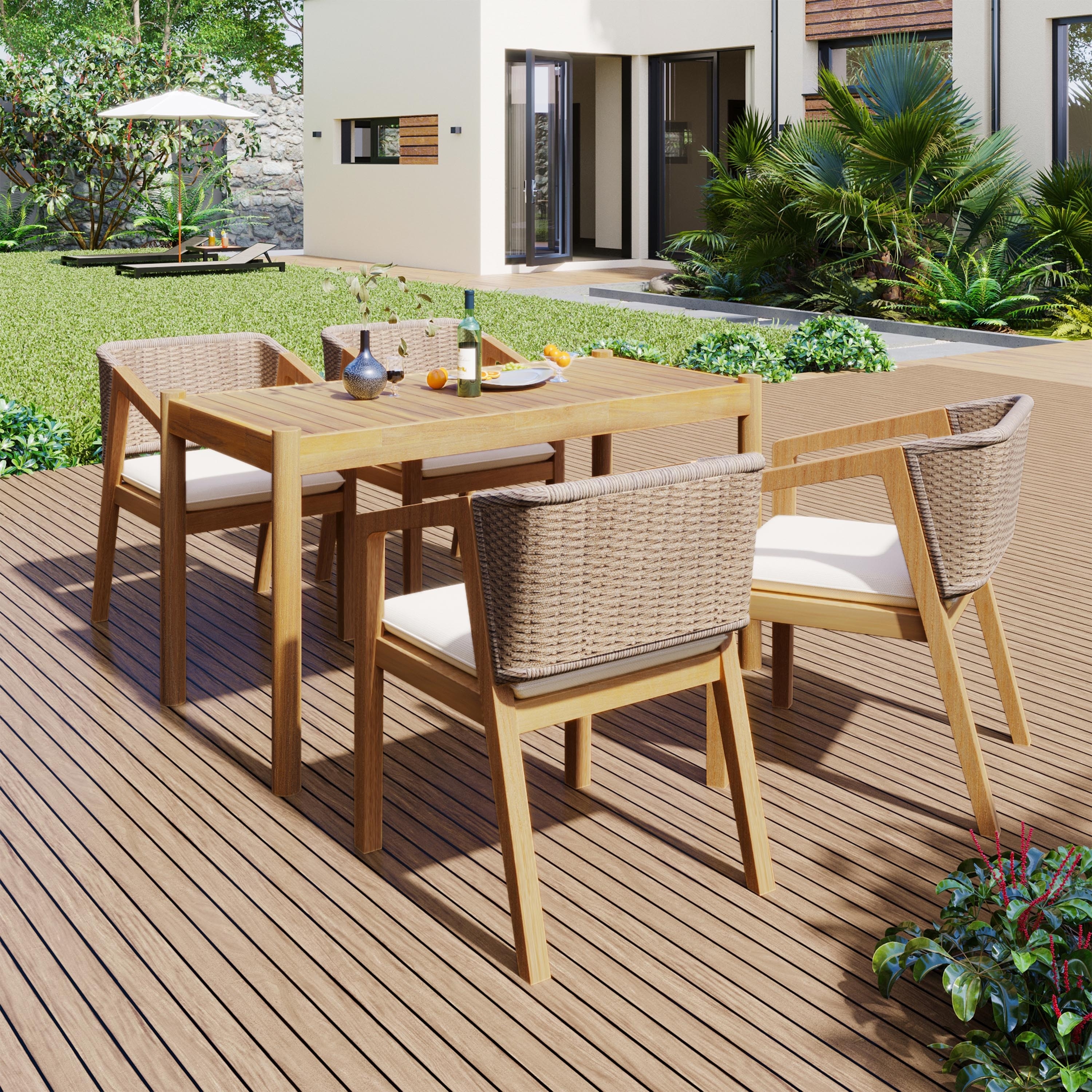 16 Elliot Way Skyline Outdoor Square Dining Table