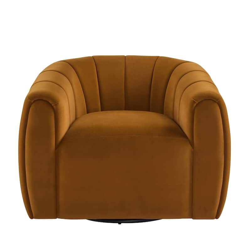 Monroe Indoor Modern Swivel Club Chair by Christopher Knight Home