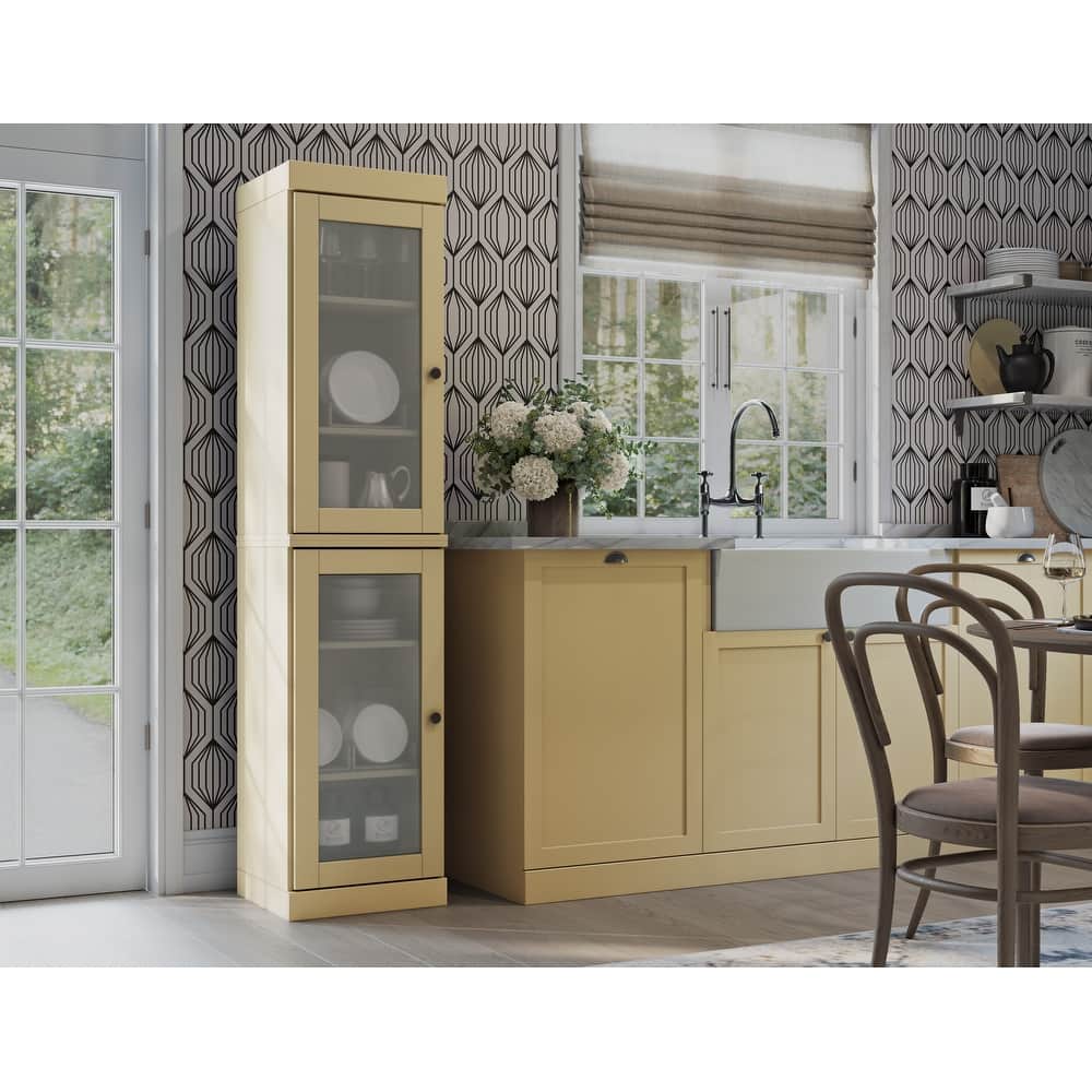 Palace Imports 100% Solid Wood Pantry Cabinet, Adjustable Shelves, 16.5" Wide, 71.5" Tall