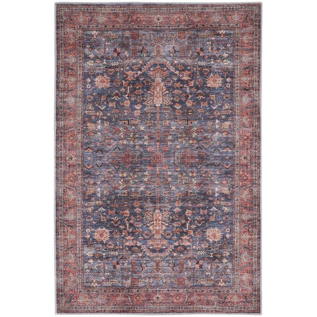 Power Loomed Distressed Non Skid Area Rug - 4' x 6'