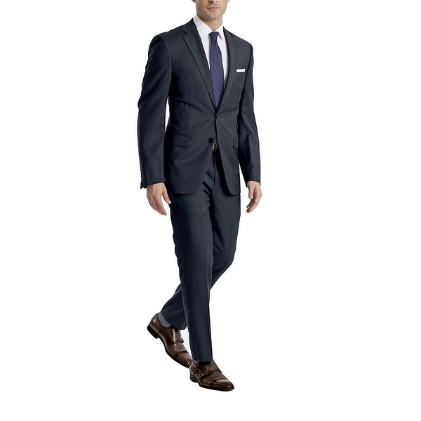 calvin klein men's x fit stretch slim suit