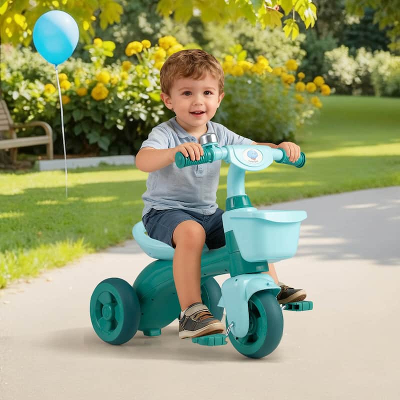 Costway Kids Trike with Limited Steering, Ergonomic Seat, Front & Rear - See Details