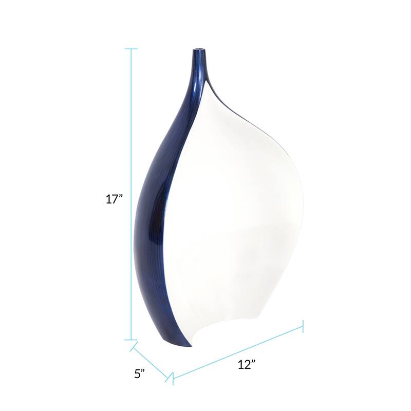 Allan Andrews Cobalt Blue Wood Vase - small