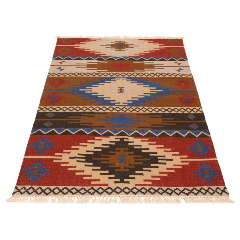 Ankara FW Red Kilim 5'0" x 8'0" - 5'0 x 8'0