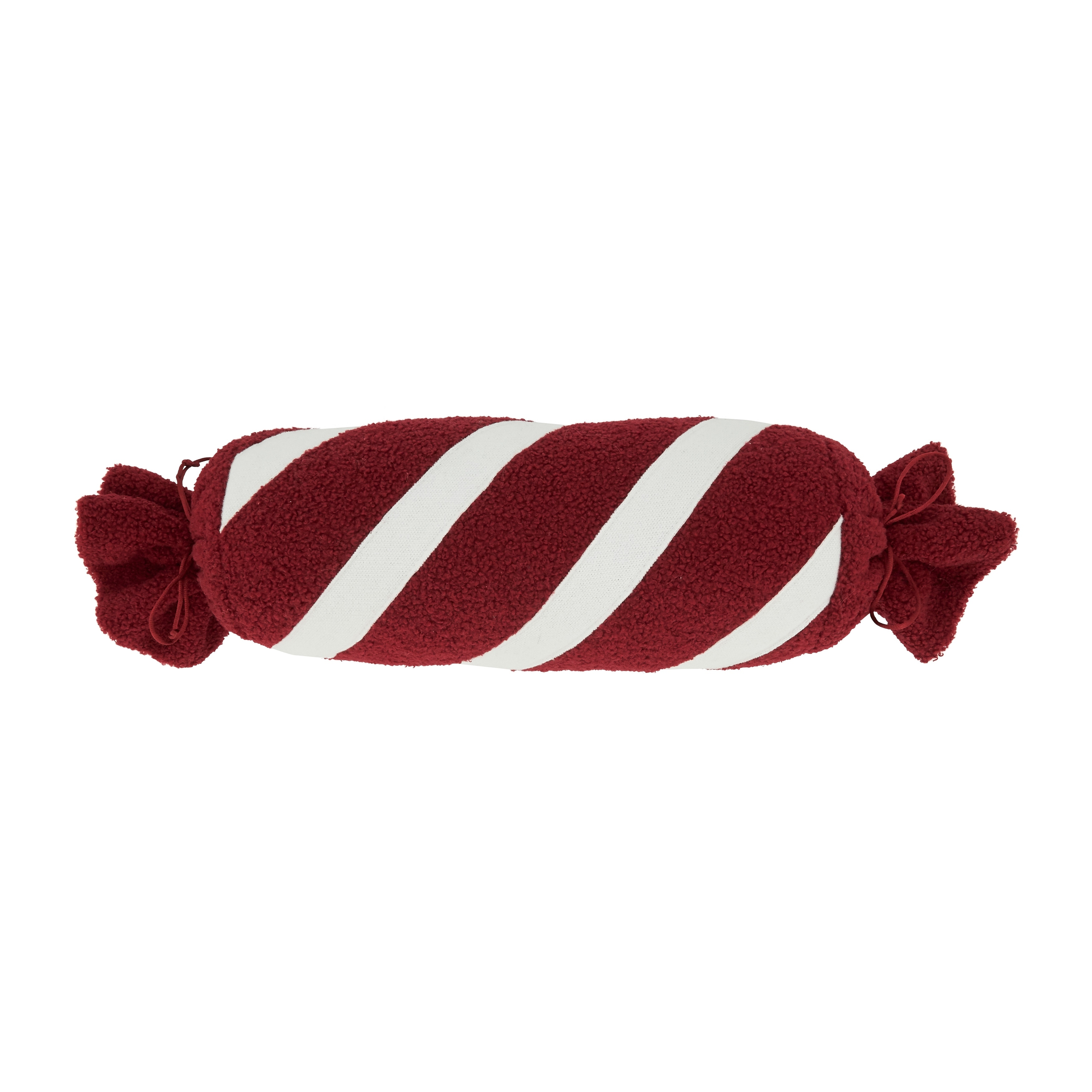 Festive Flavor Peppermint Candy Poly Filled Throw Pillow