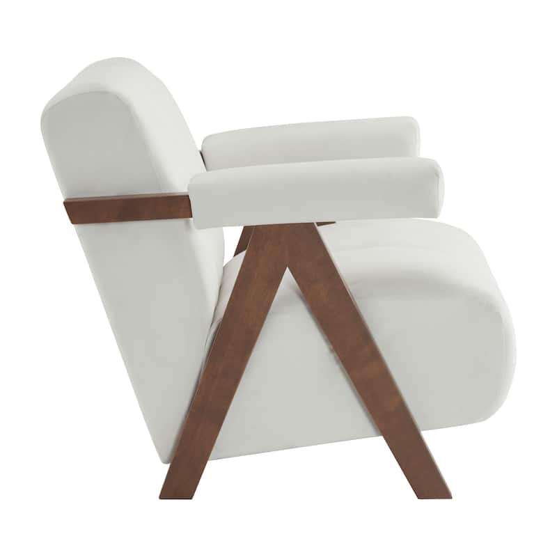 Delani Mid Century Upholstered Accent Chair by Christopher Knight Home