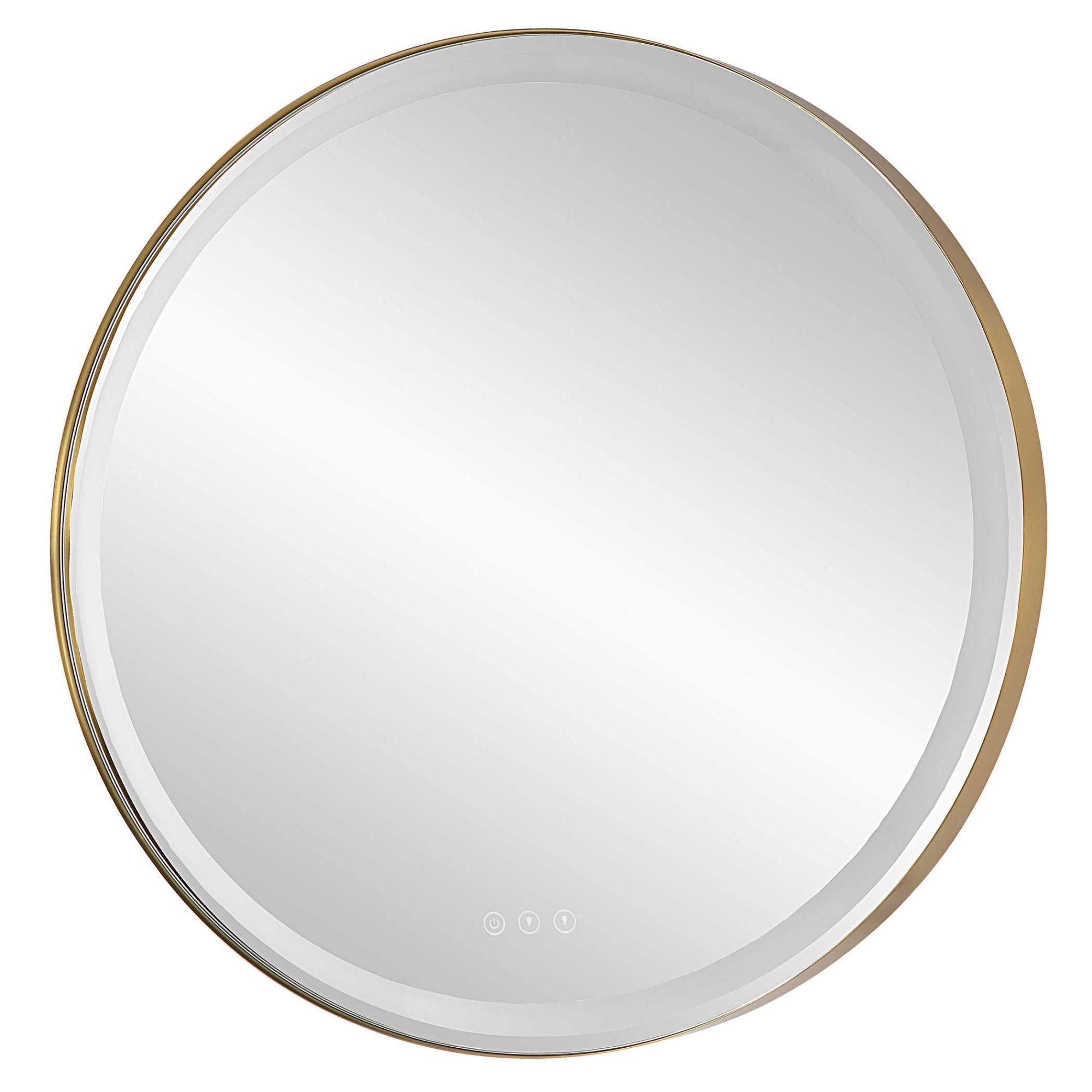 LED Lighted Round Vanity Wall Mirror - 32"