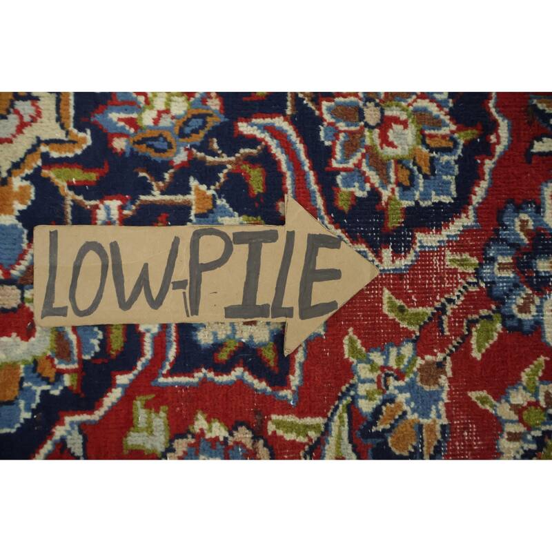 Hand Knotted Oriental 100% Wool Carpet Traditional Floral Red Najafabad Area Rug - 10' 5'' X 6' 8''