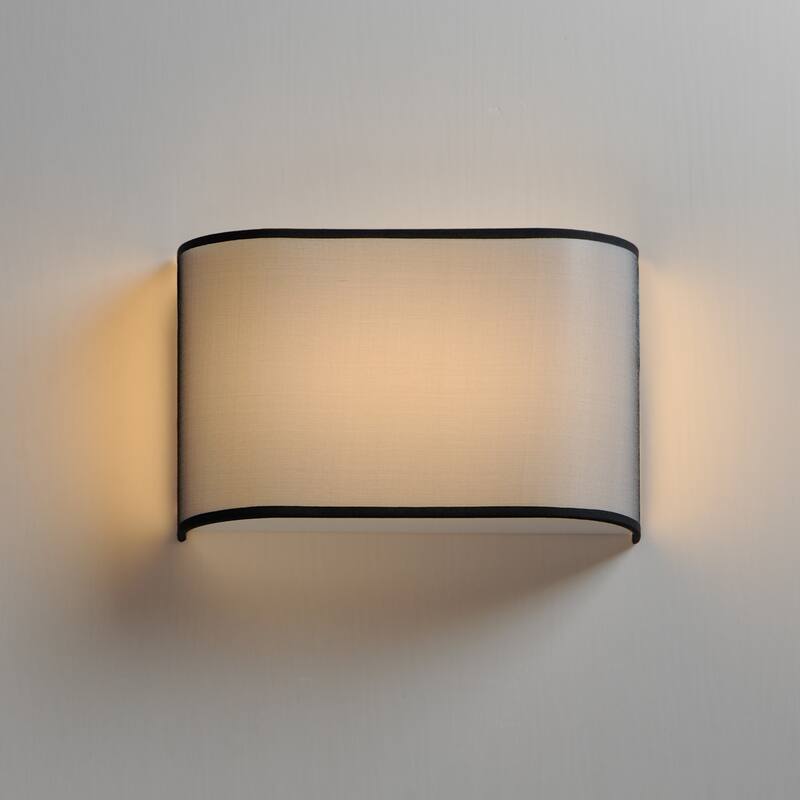 Maxim 10239 Prime 8" Tall LED Wall Sconce with Fabric and Synthetic