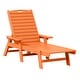 preview thumbnail 3 of 11, Laguna Hdpe All Weather Outdoor Patio Pool Reclining Chaise Lounge (Set Of 2)