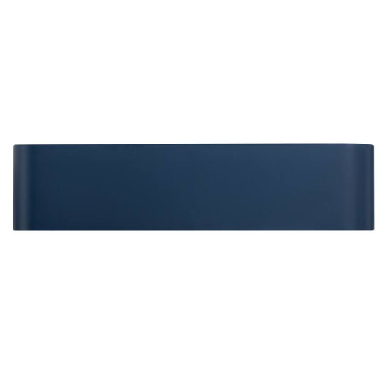 Navy Blue Storage Cabinet Sideboard Buffet, Cupboard Console Table Side Cabinet with Adjustable Shelves for Entrance Living Room