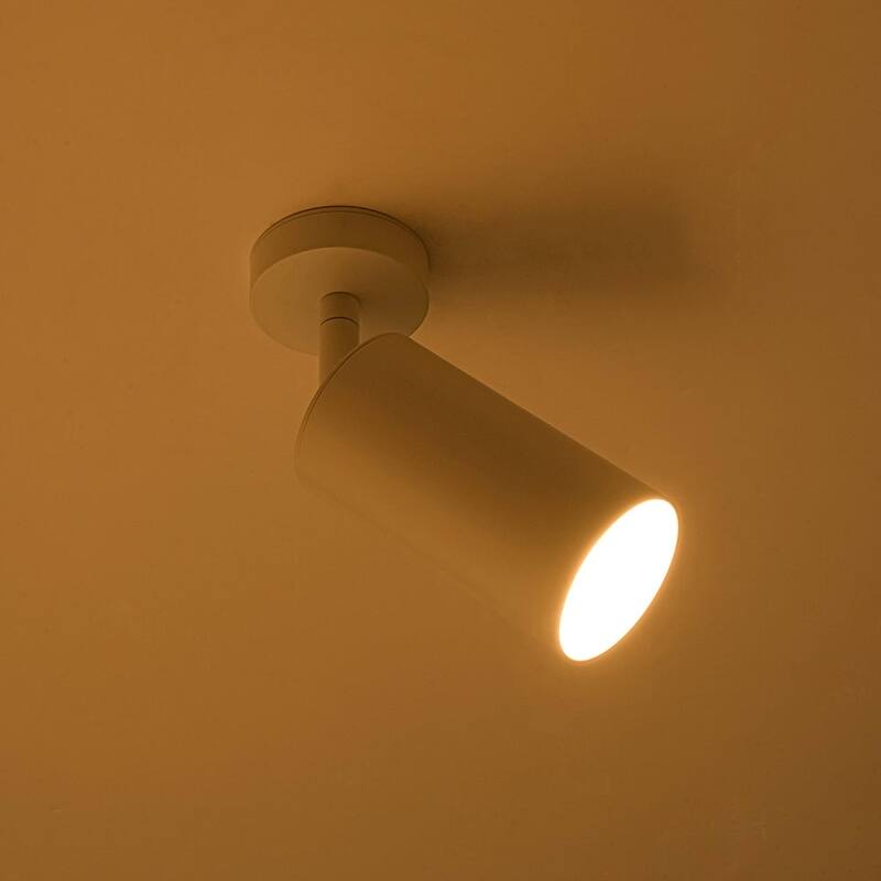 Modern Brass 1-Light Ceiling Spotlight - Adjustable