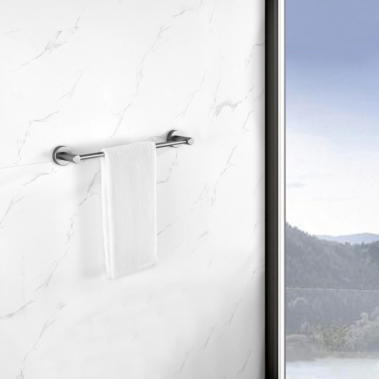 Adjustable Expandable Towel Bar for Bathroom Thicken Space Wall Mount Bed Bath Beyond 36508451