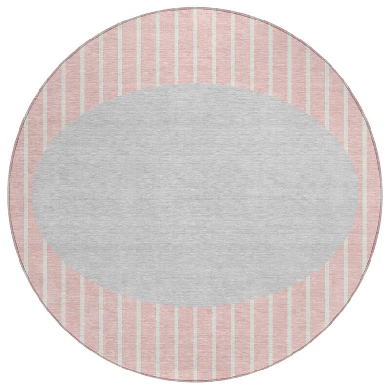 Machine Washable Indoor/ Outdoor Modern Sunrise Chantille Rug