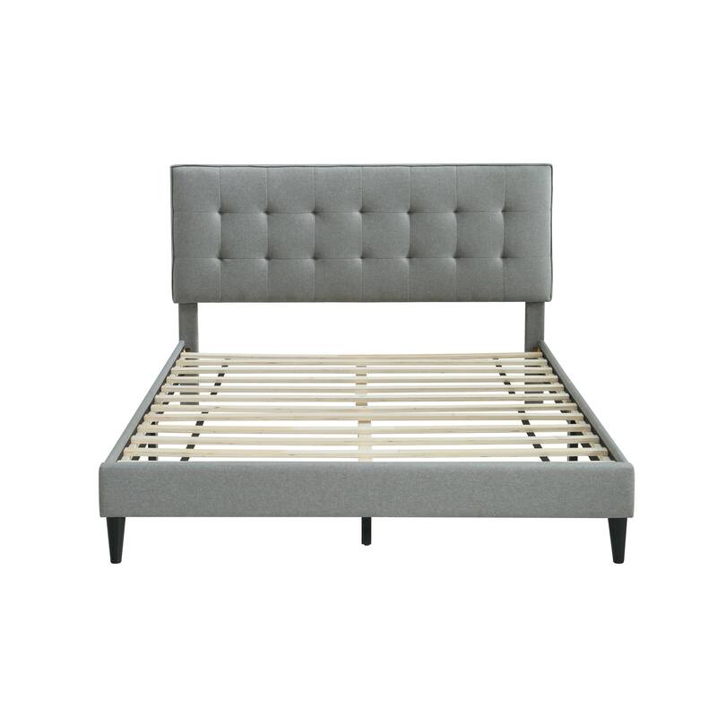 Ella by Ovis Upholstered Tufted Platform Bed Frame