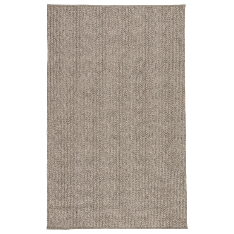 Merlin Handmade Indoor/ Outdoor Solid Area Rug - 8'10" x 11'9" - Grey