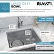 preview thumbnail 3 of 8, Ruvati 23-inch Undermount Kitchen Sink 16 Gauge Stainless Steel Single Bowl - RVM5908 - Silver - 23" X 18"