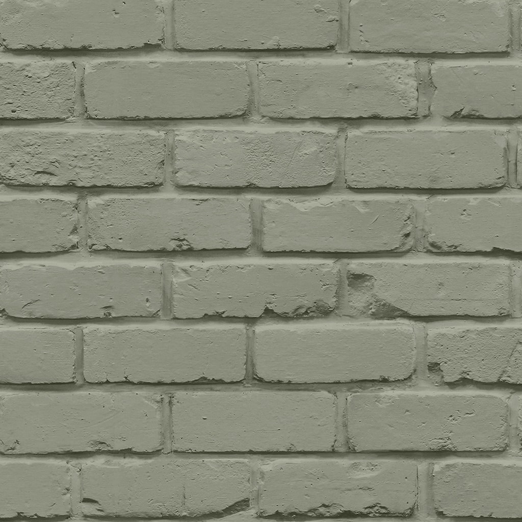 Fine Decor Alpin Sage Painted Brick Wallpaper
