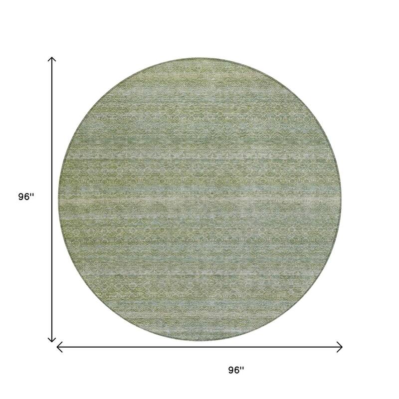 HomeRoots Striped Transitional Rectangle Outdoor Rug