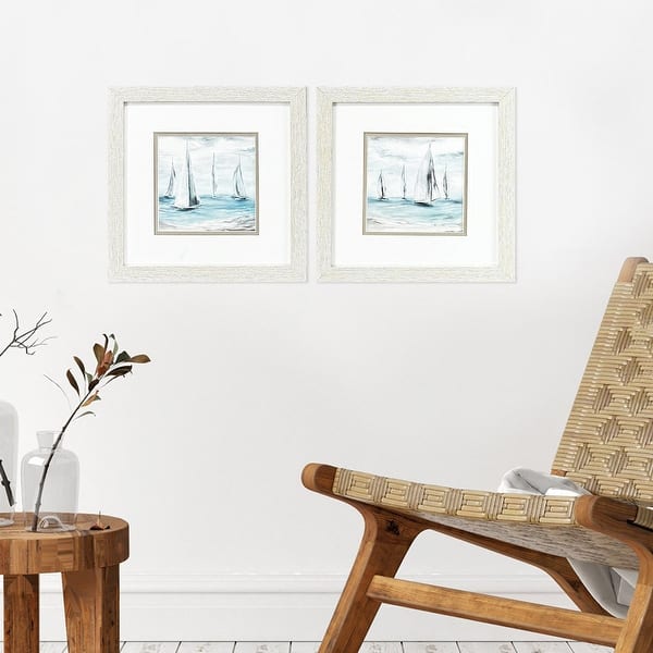 slide 2 of 3, Paragon Soft Summer Wind Framed Art - Set of 2 2-piece Set